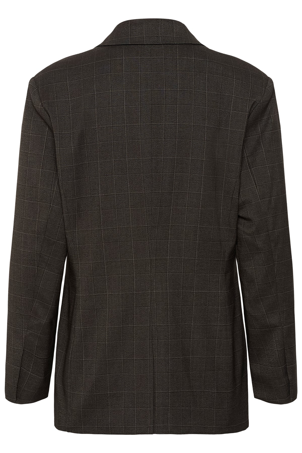 Lenora jakki frá Kaffe - Dark grey check