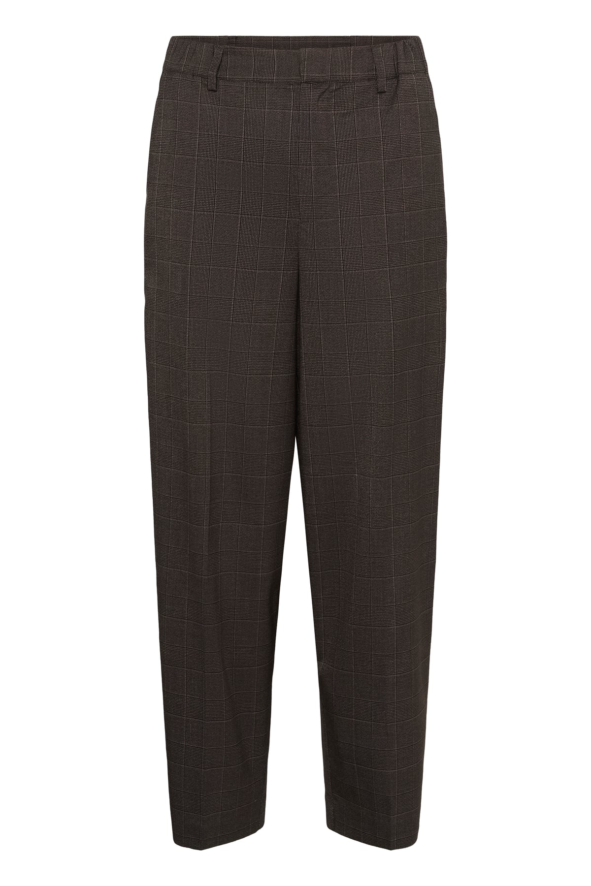 Lenora 7/8 buxur frá Kaffe - Dark grey check