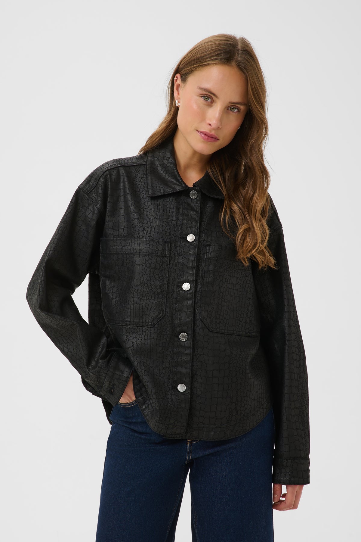 Coco skyrtu jakki frá Culture - Svartur