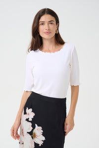 Ribba bolur frá Cream - Snow white