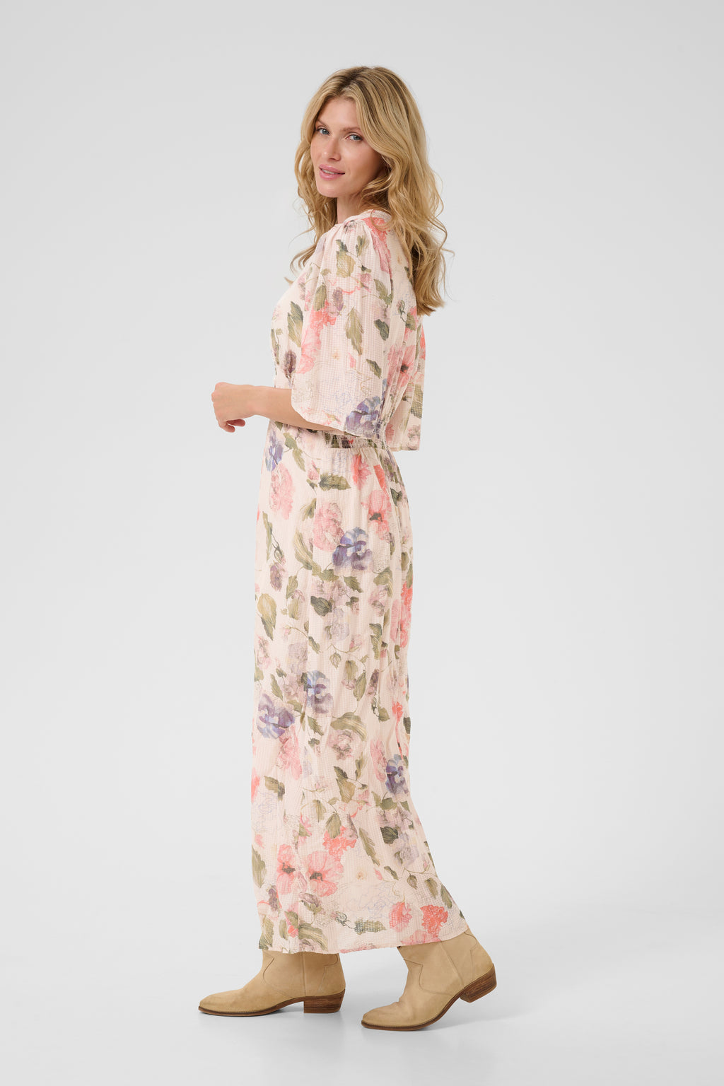 Hailey síðkjóll frá Cream - Rose flower