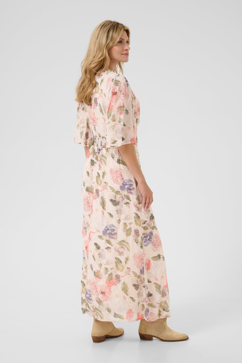 Hailey síðkjóll frá Cream - Rose flower