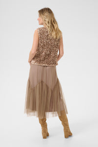 Palia toppur frá Cream - Fossil brúnn