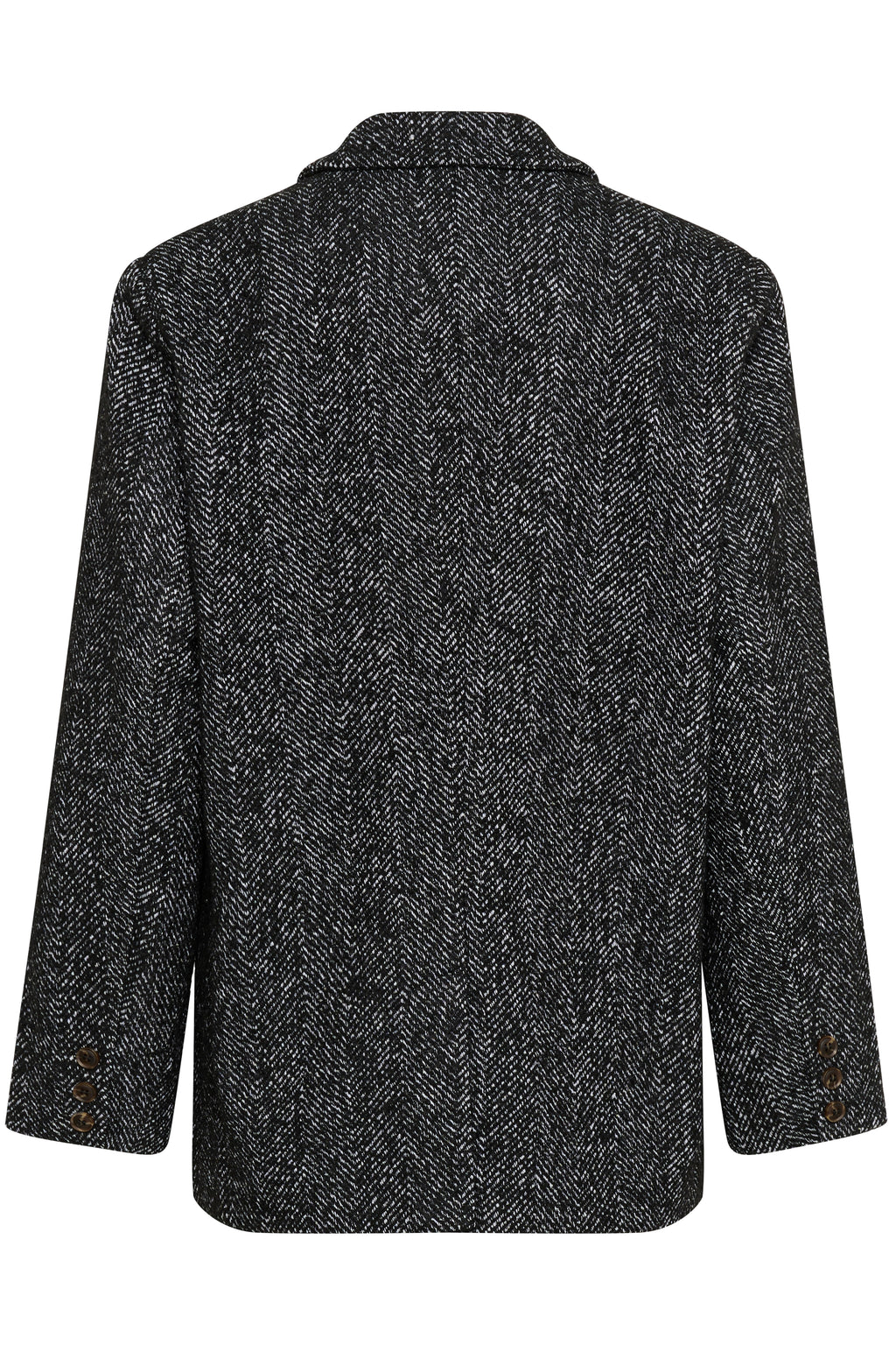 Olina jakki frá Cream - Svartur með herringbone