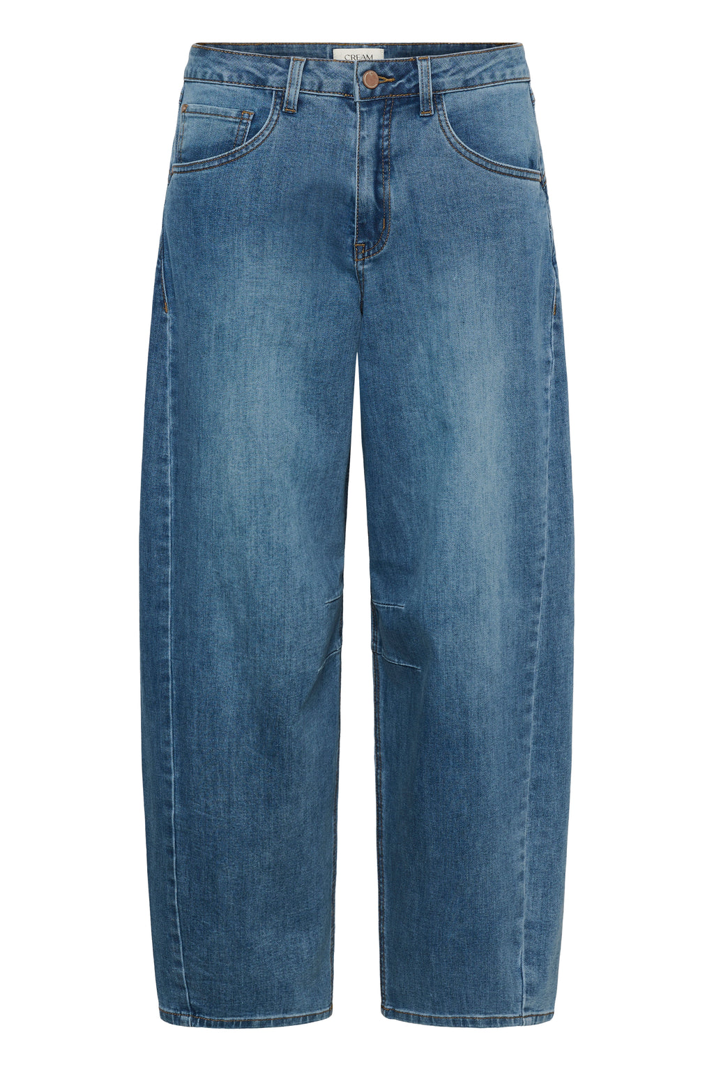 Bahren gallabuxurbuxur frá Cream  - Dawson Medium Blue Denim