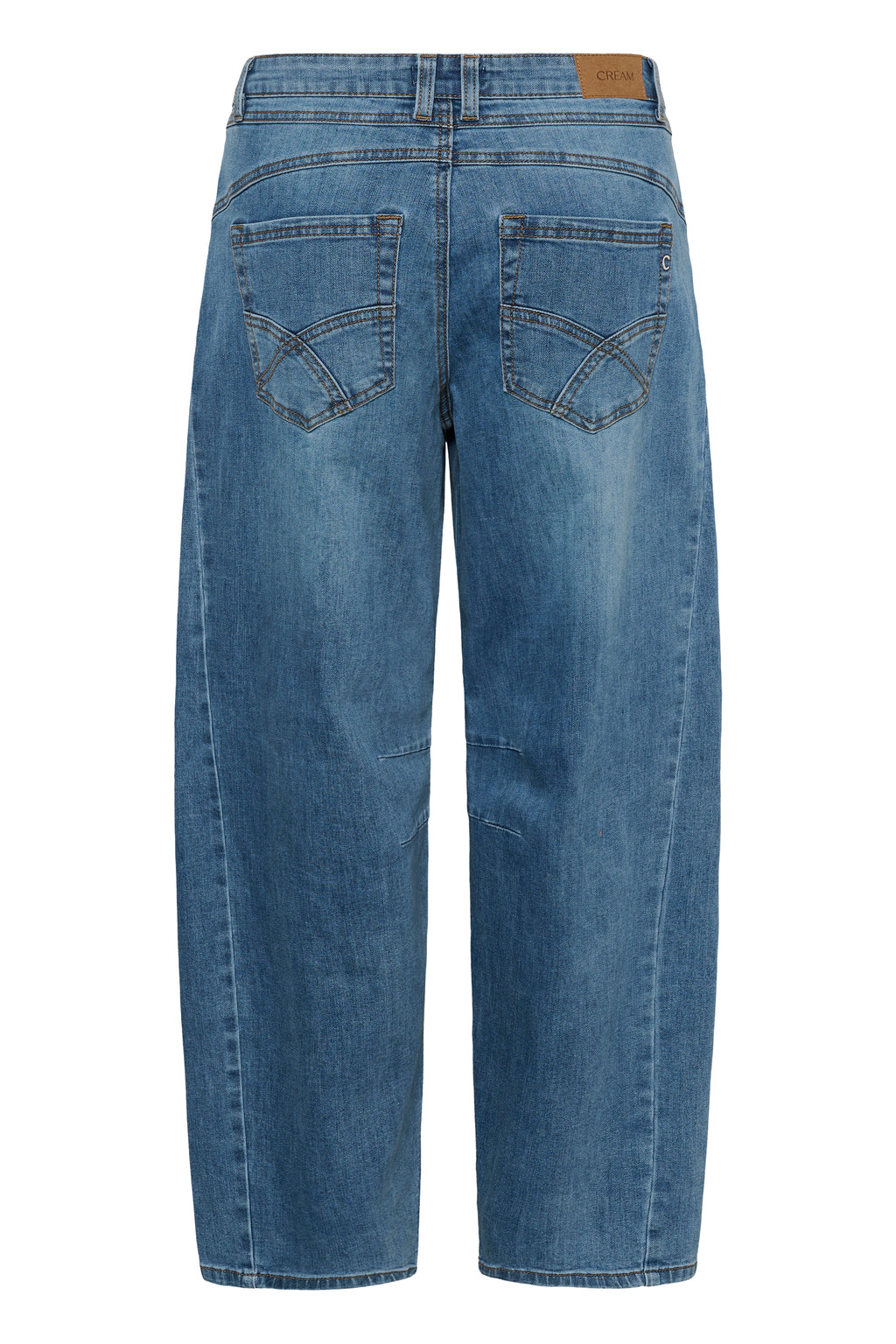 Bahren gallabuxurbuxur frá Cream  - Dawson Medium Blue Denim