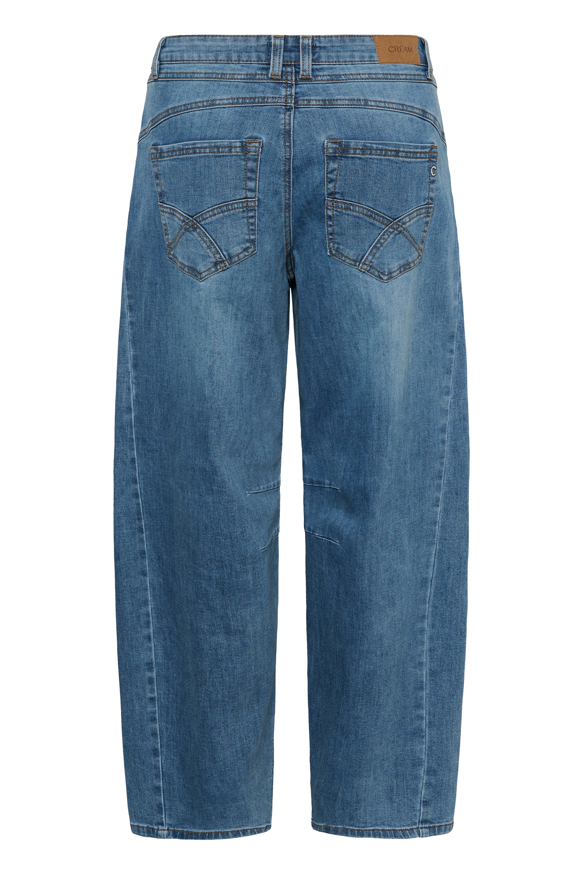 Bahren gallabuxurbuxur frá Cream  - Dawson Medium Blue Denim