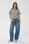 Bahren gallabuxurbuxur frá Cream  - Dawson Medium Blue Denim
