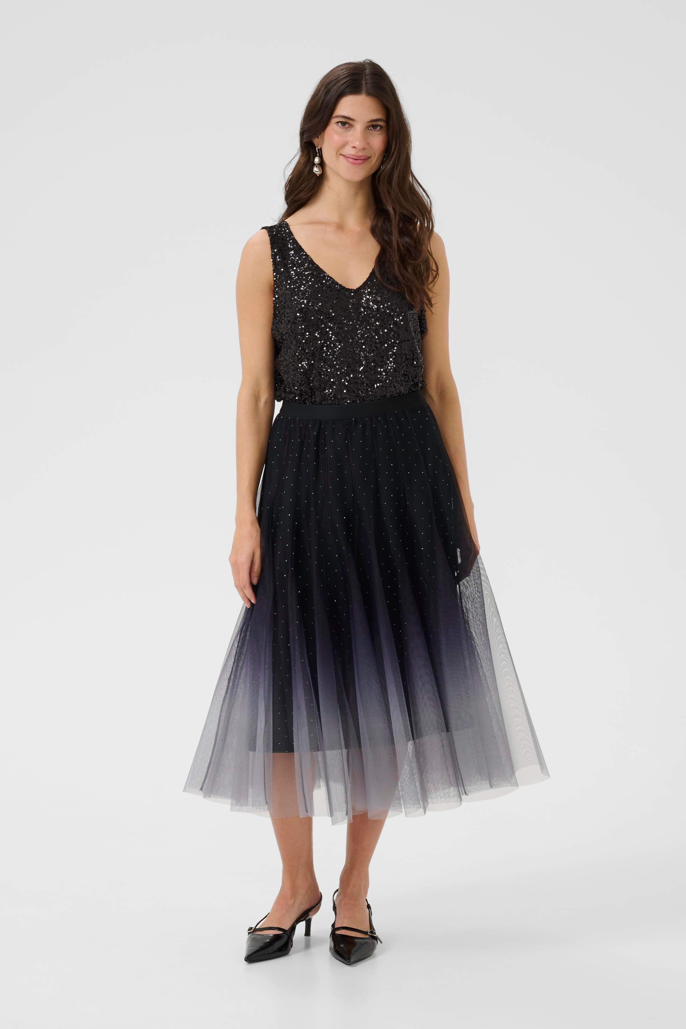 Glittry mesh pils frá Cream - Windward blue