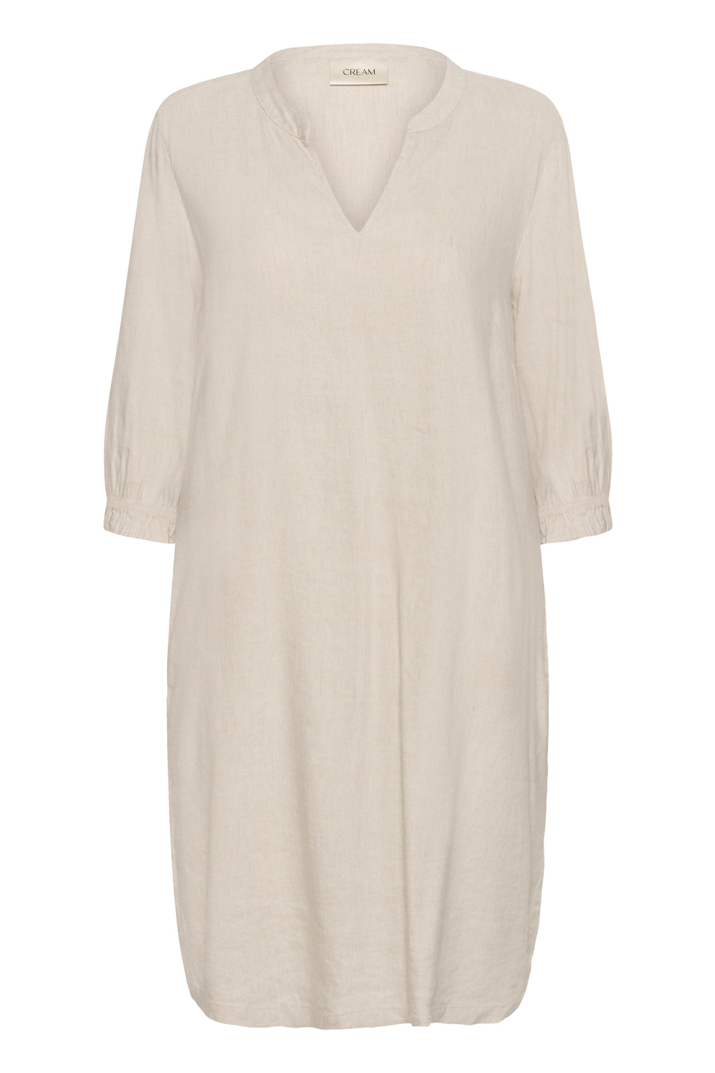 June kjóll frá Cream úr hör- Pale melange nature