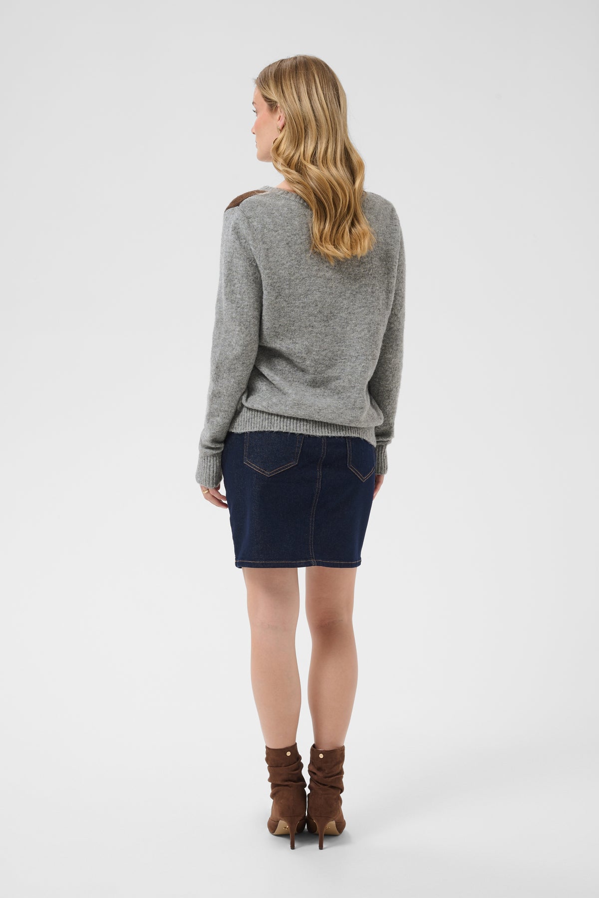 Hope peysa frá Cream - Grey melange