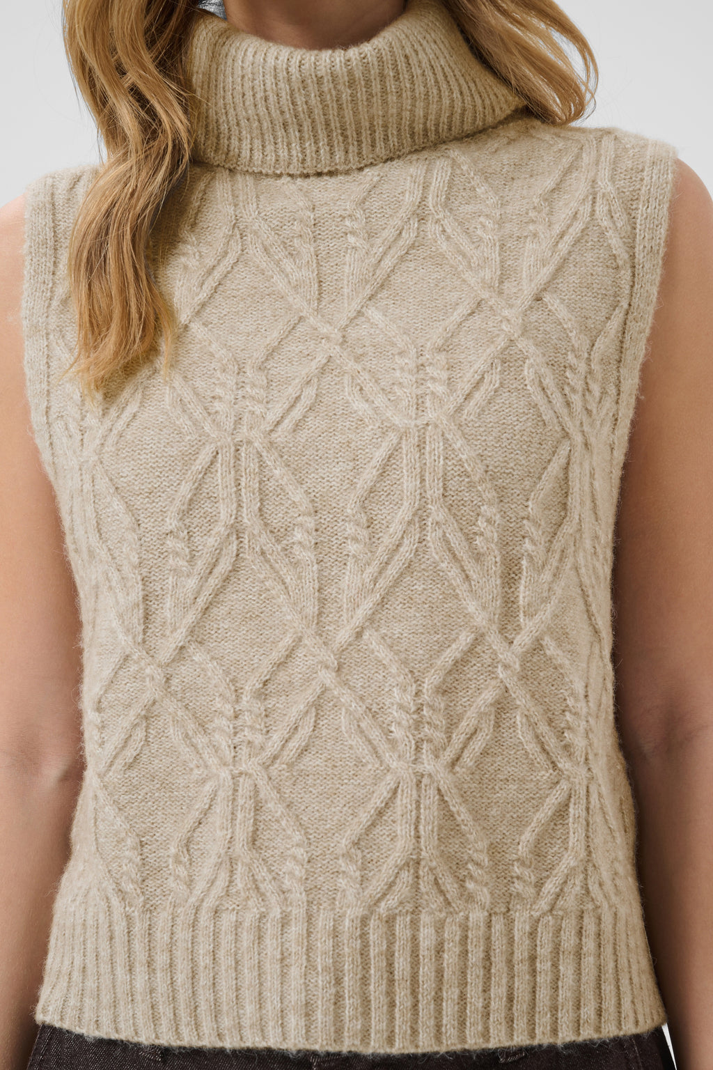 Elsie vesti frá Cream - Light brown lent