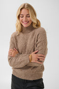Gloria peysa frá Cream - Fossil melange