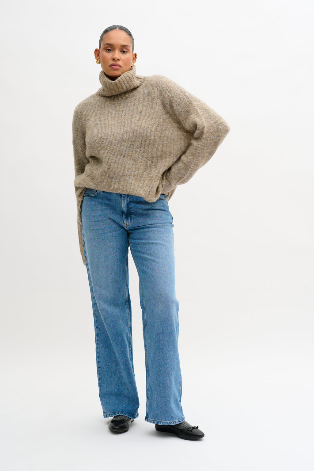 05 THE LOUIS 139 gallabuxur frá My Essential Wardrobe - Medium blue retro wash