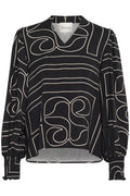 Kelly blússa  frá My Essential Wardrobe  - Svört