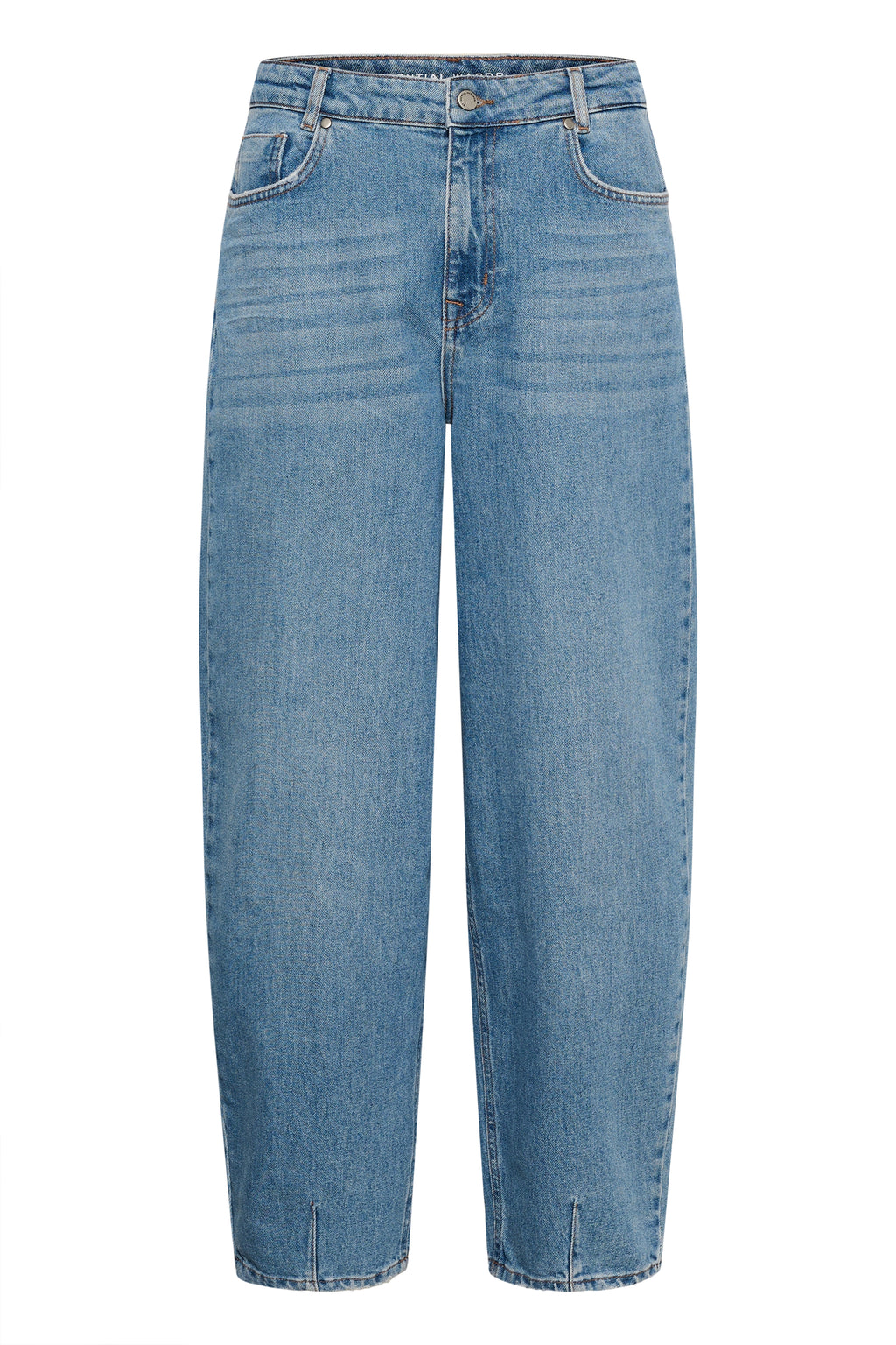 THE LOUIS 139 Barrel gallabuxur frá My Essential Wardrobe - Medium blue retro wash