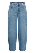 THE LOUIS 139 Barrel gallabuxur frá My Essential Wardrobe - Medium blue retro wash