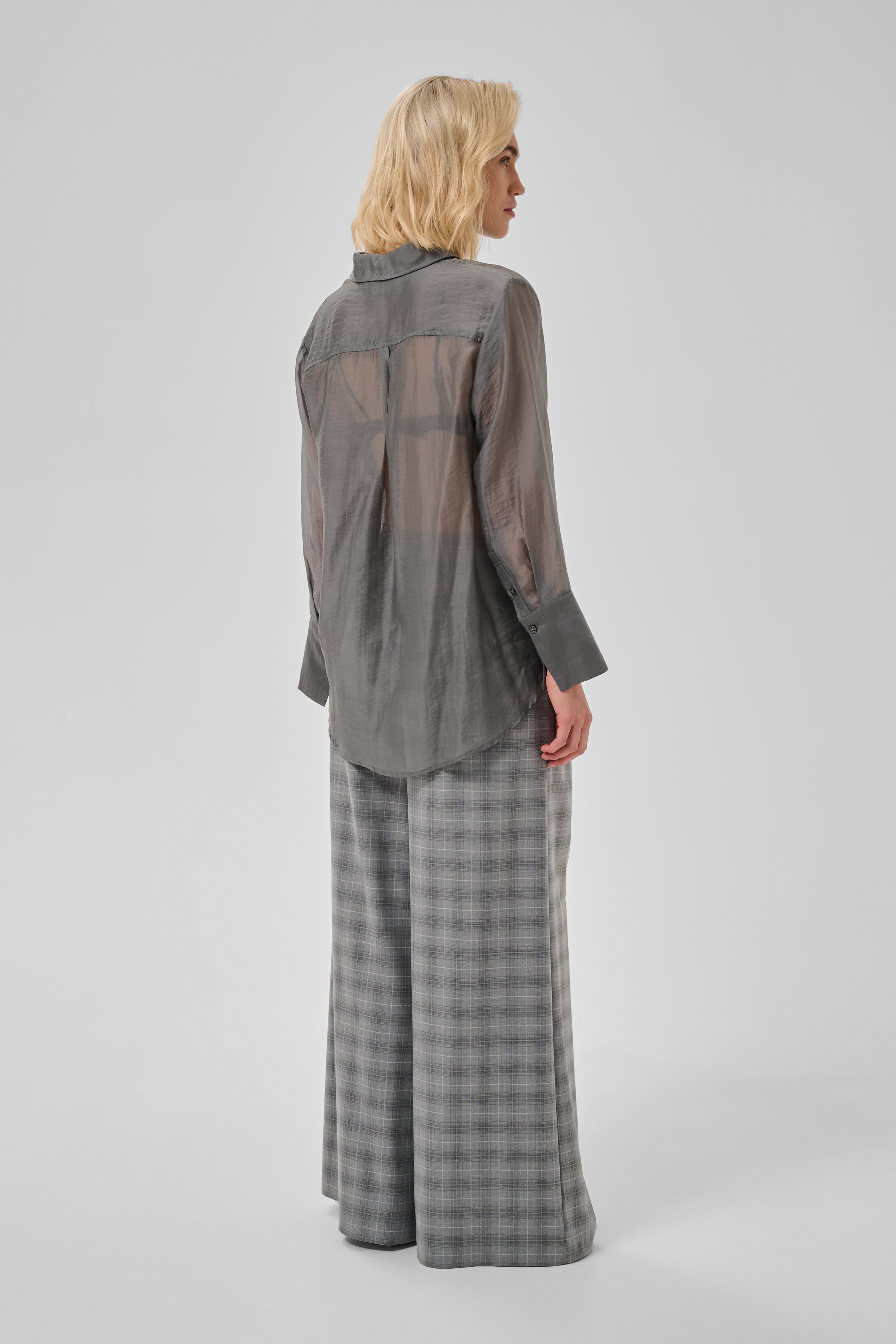 Smilla skyrta frá My Essential Wardrobe - Dark shadow