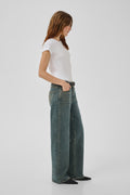 THE LOUIS 139 gallabuxur frá My Essential Wardrobe - Dark Blue Dirty Wash