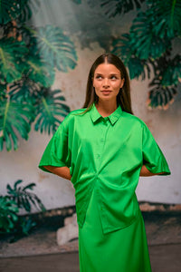 Sasmina skyrta frá Kaffe-poison green