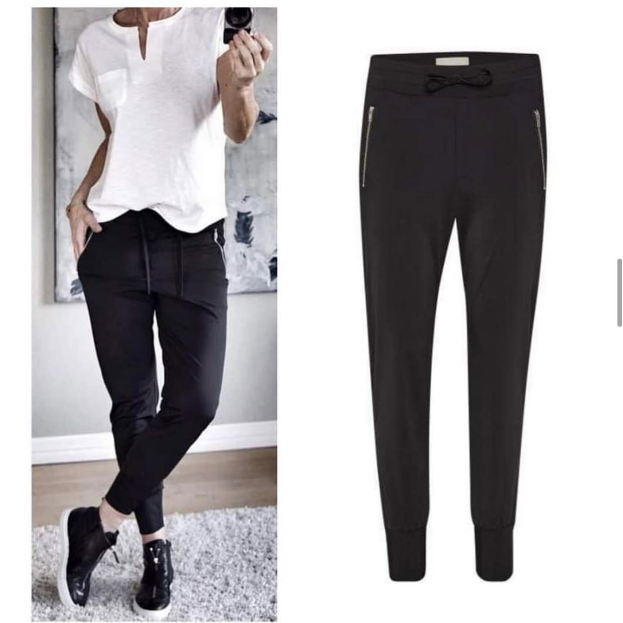 Ceyla Pant Nica Fit frá InWear - svartar