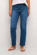 Sinem straight gallabuxur frá Kaffe  –  Medium blue