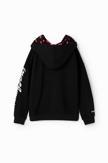 BARNASTÆRÐIR The Rolling Stones hettupeysa frá Desigual