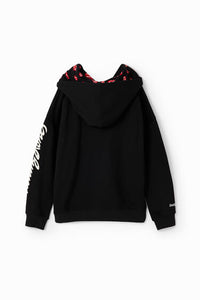 BARNASTÆRÐIR The Rolling Stones hettupeysa frá Desigual