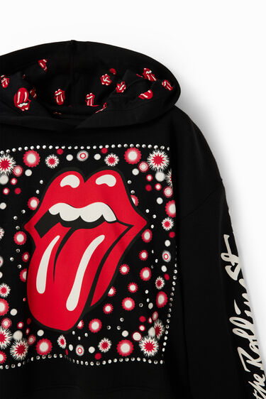BARNASTÆRÐIR The Rolling Stones hettupeysa frá Desigual