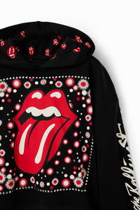 BARNASTÆRÐIR The Rolling Stones hettupeysa frá Desigual