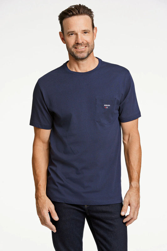 Bolur með brjóstvasa frá Bison - Navy