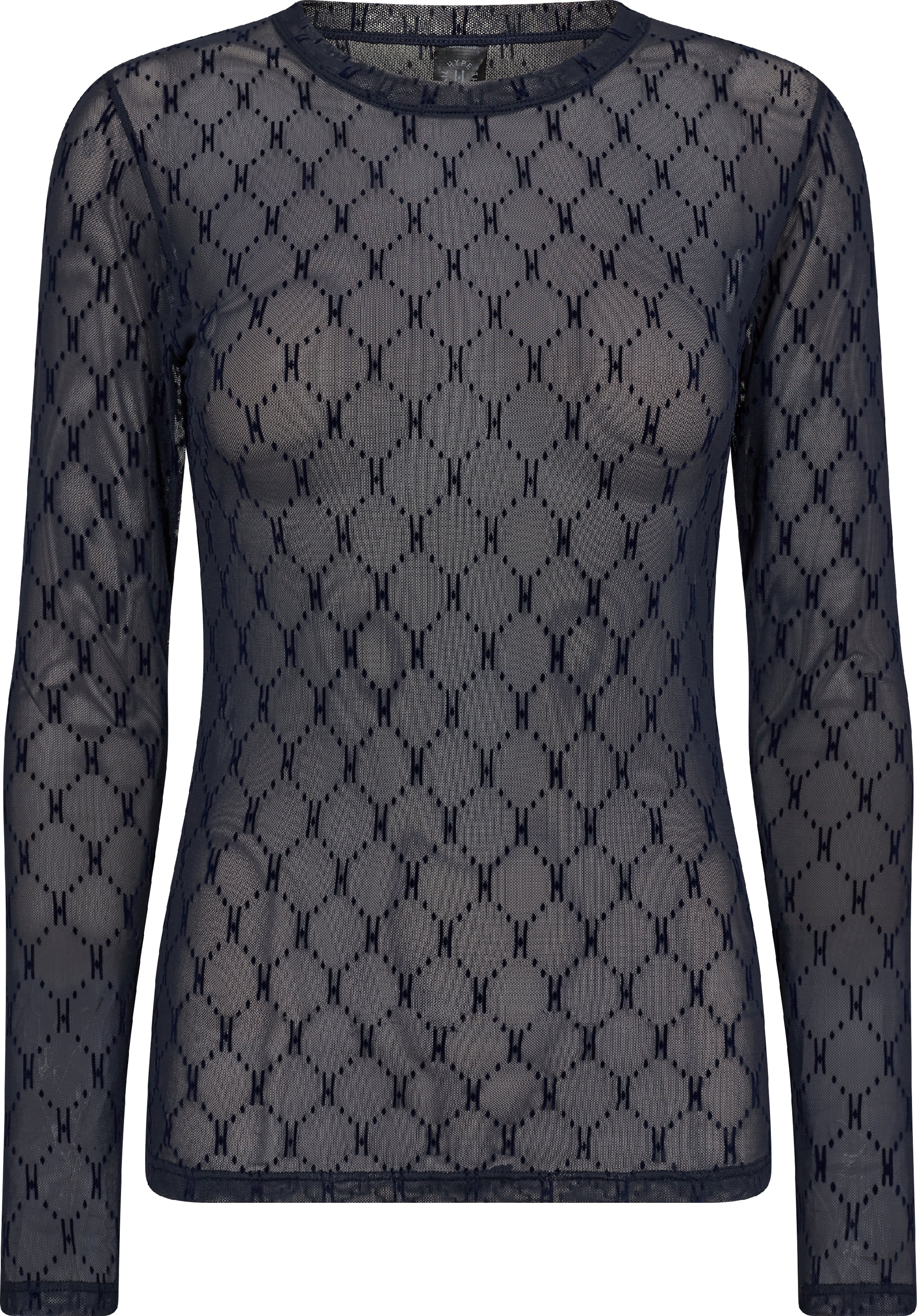 Síðerma mesh bolur frá Hype The Detail  -Navy