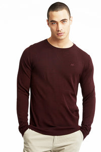 Lindberg peysa merino ull _ bordeaux