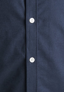 Skyrta frá Lindbergh með kínakraga superflex - navy mix