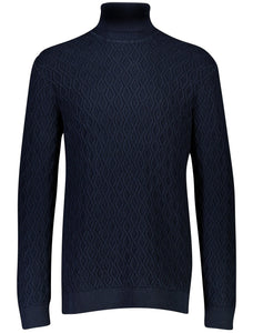 Hjálmar  rúllukragapeysa frá Lindberg- navy blá