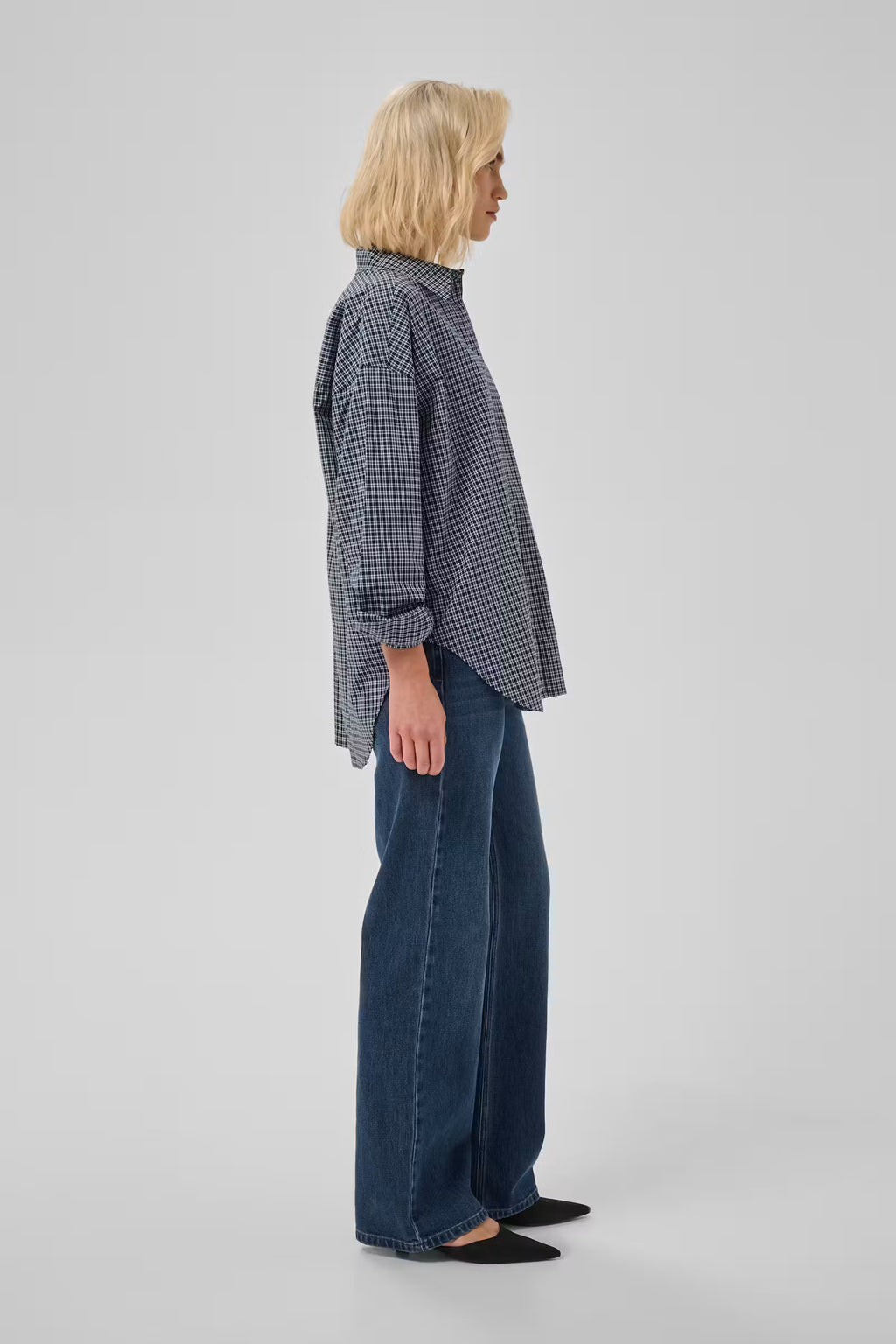 THE LOUIS 139 gallabuxur frá My Essential Wardrobe - Dark blue retro wash
