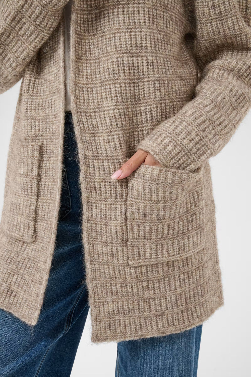 Kikki golla frá Kaffe - Desert Taupe Melange / Brown