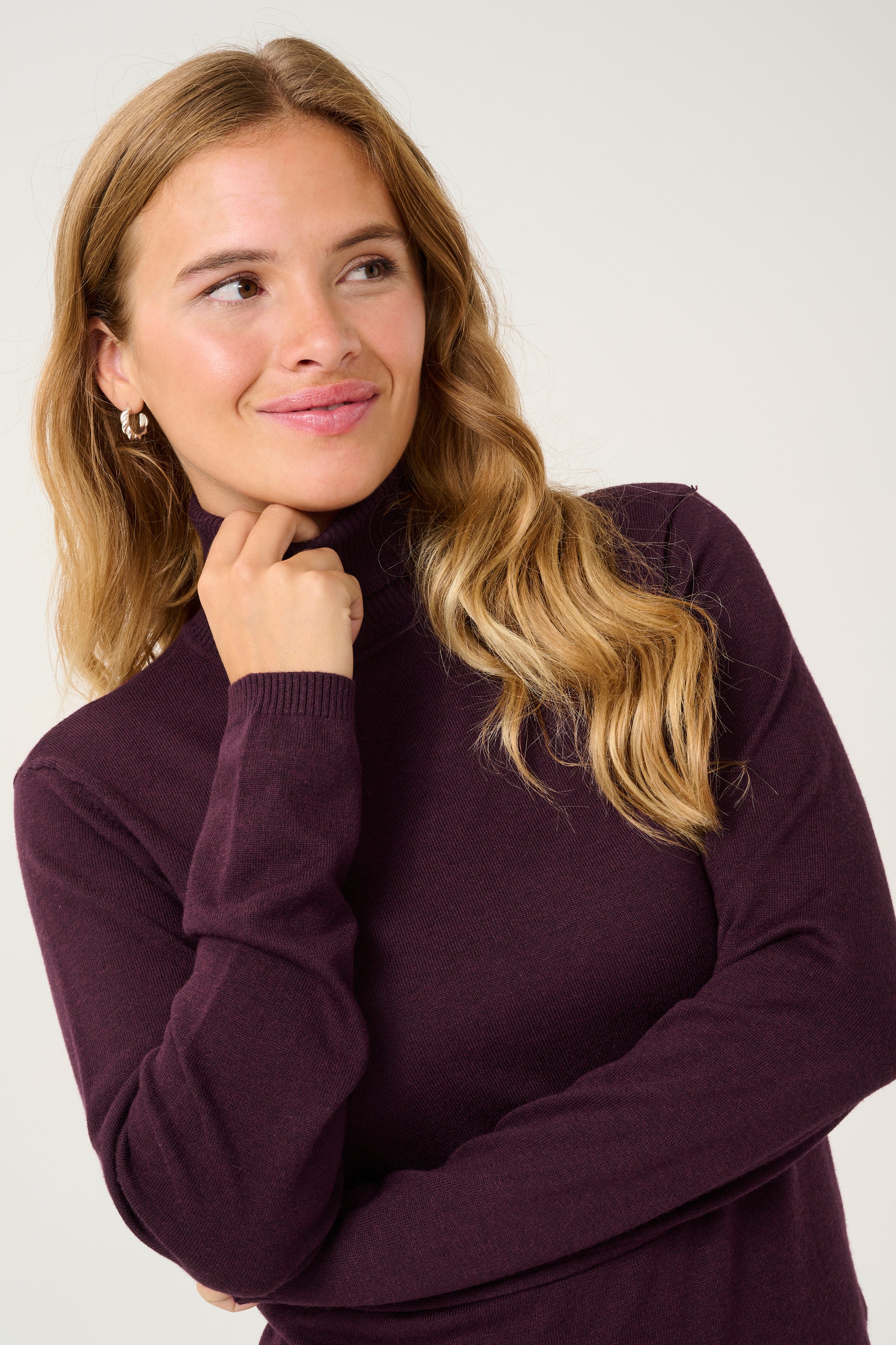 Annemarie rúllukragapeysa - Winetasting Melange