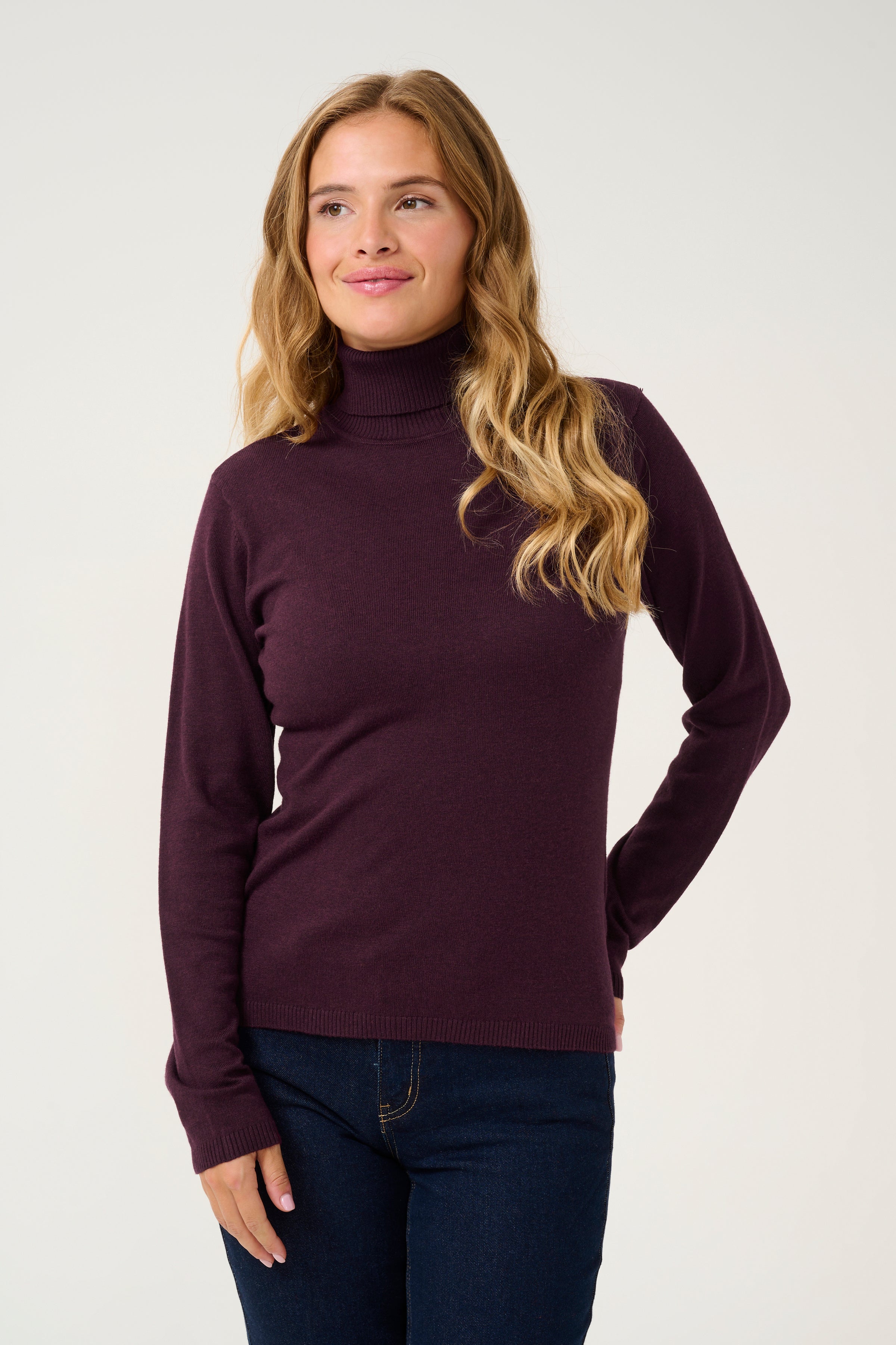 Annemarie rúllukragapeysa - Winetasting Melange