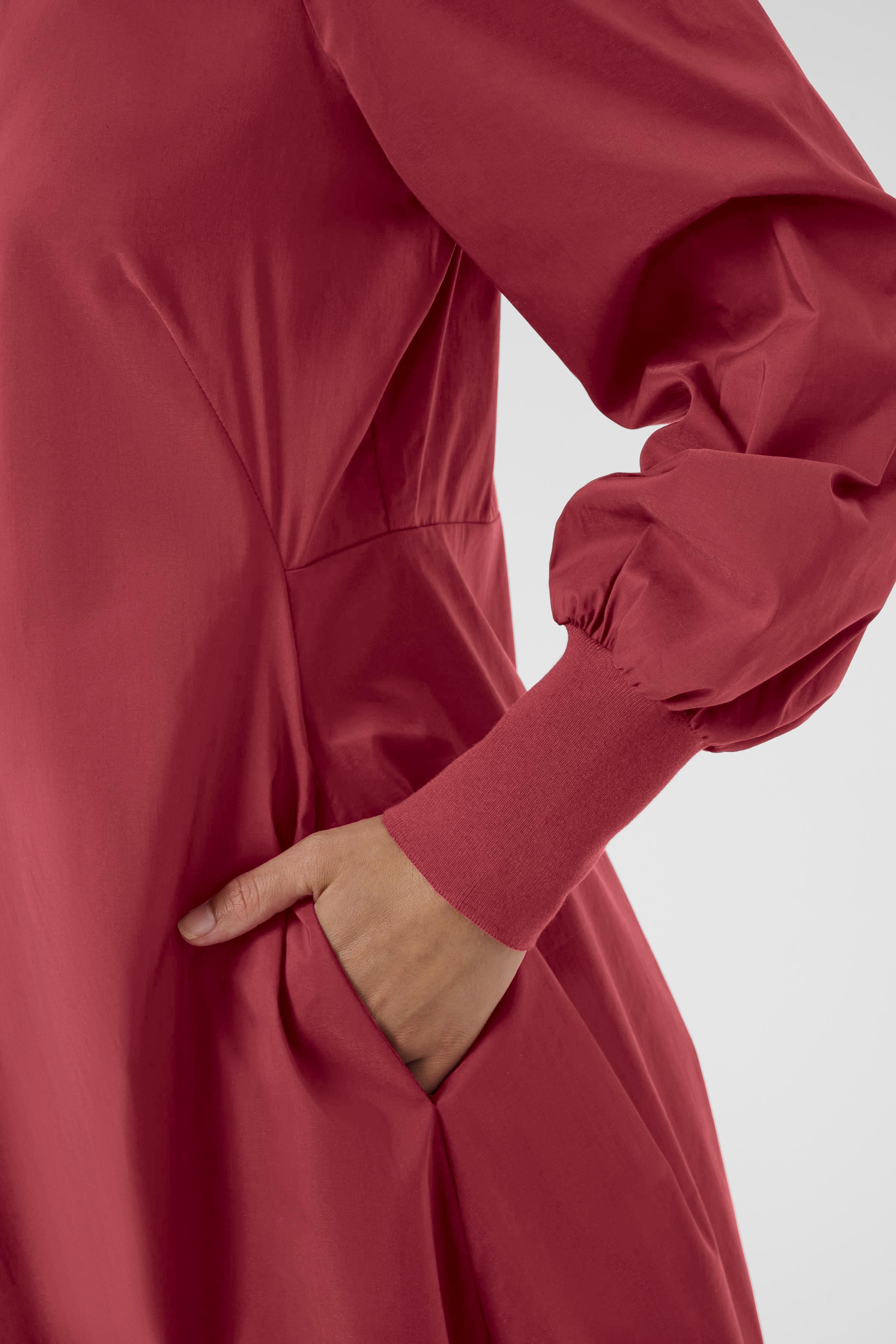 Antoinett kjóll frá Culture með V hálsmáli- Chili Pepper (Copy)