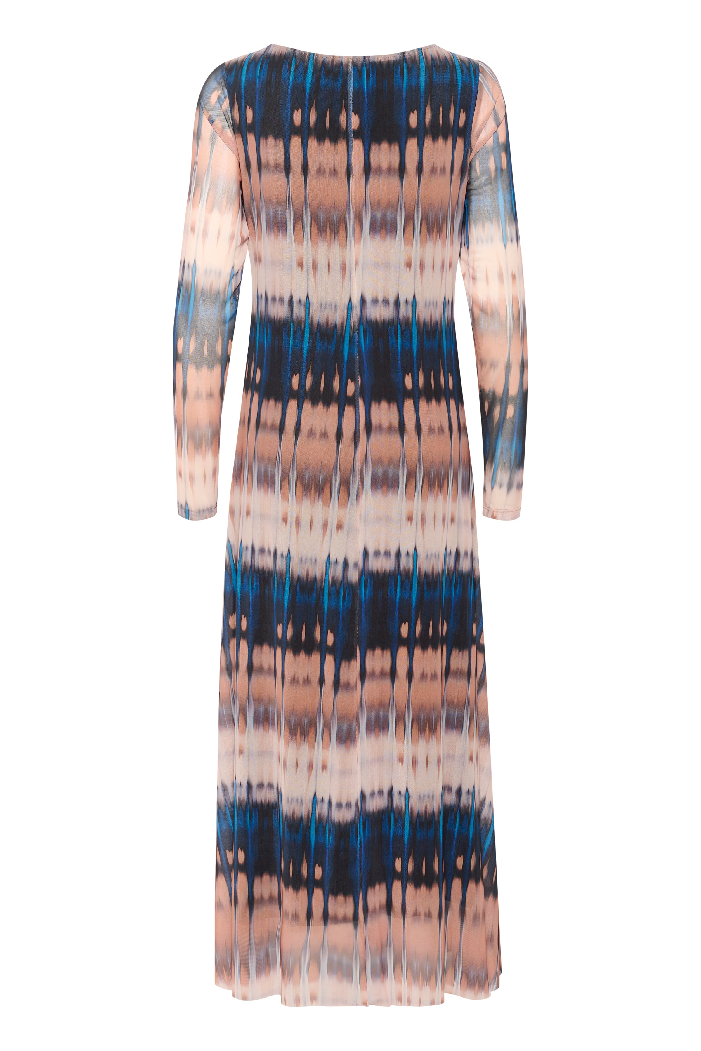 Asho melida  kjóll frá Culture - Blue/Beige Graphic