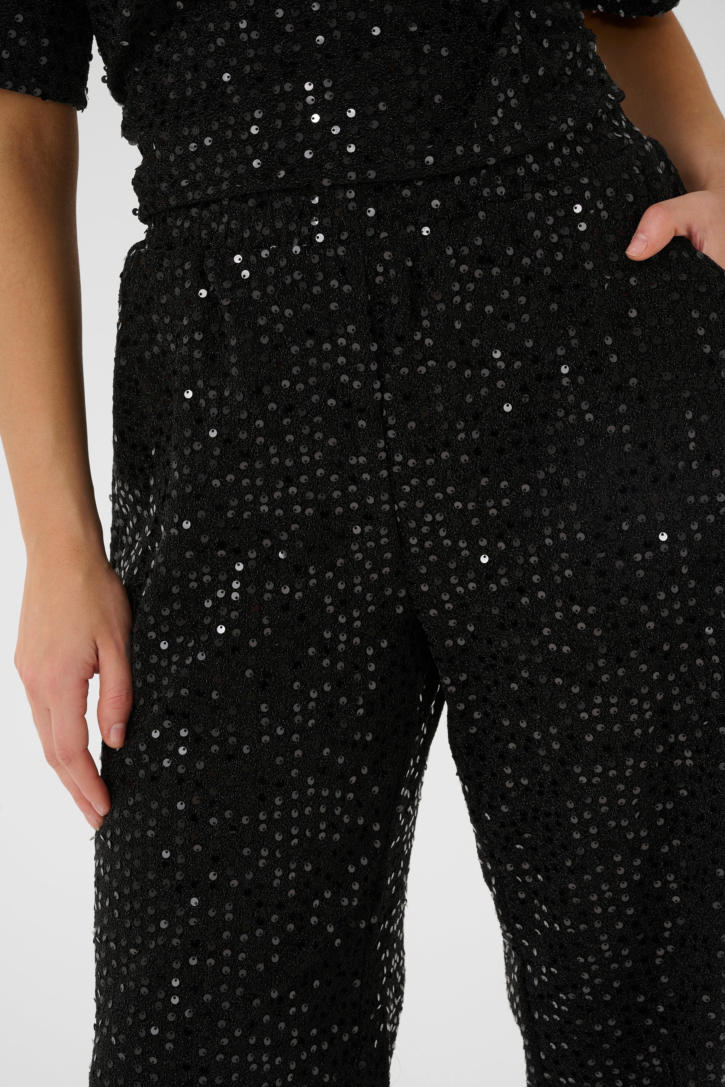 Tamera palíettu buxur frá Culture - Svartar