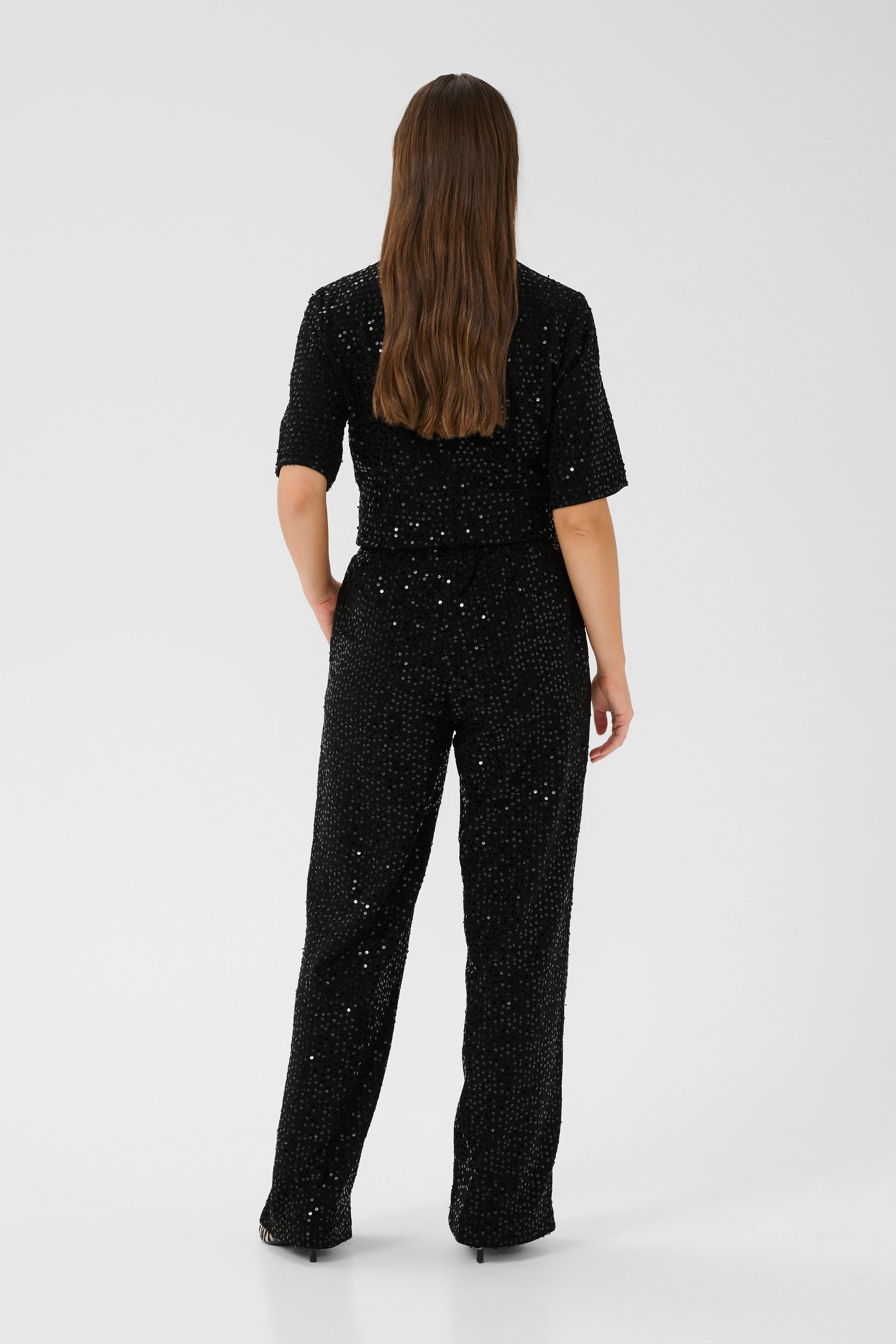 Tamera palíettu buxur frá Culture - Svartar