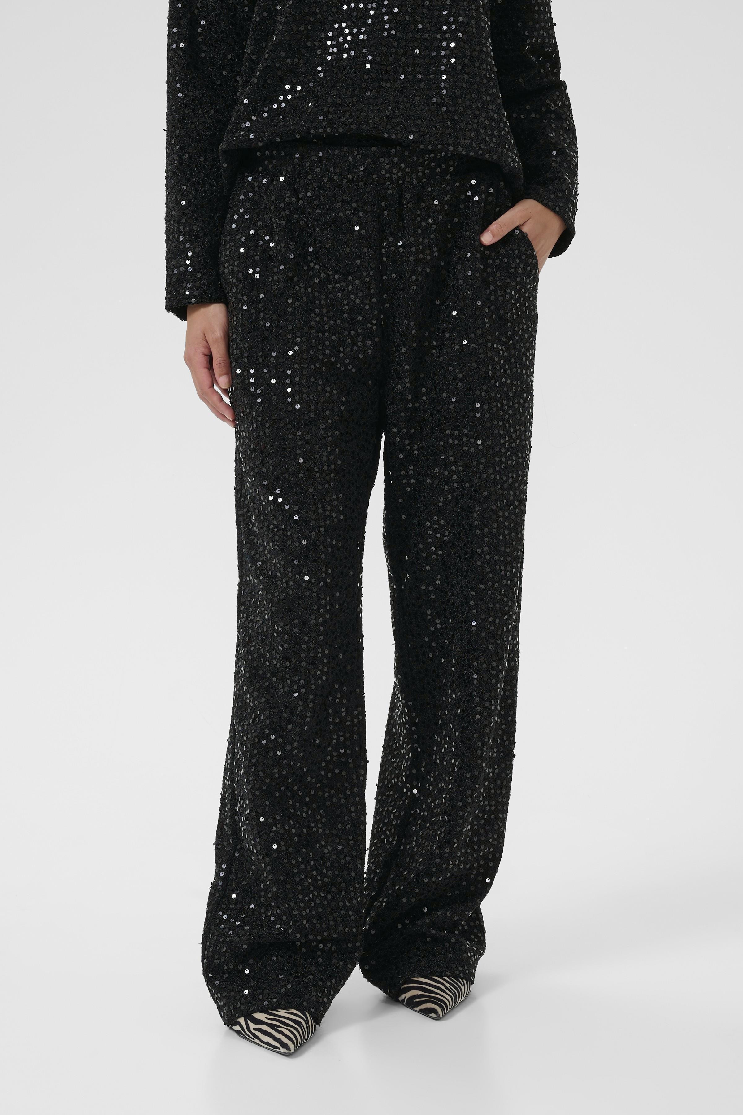 Tamera palíettu buxur frá Culture - Svartar