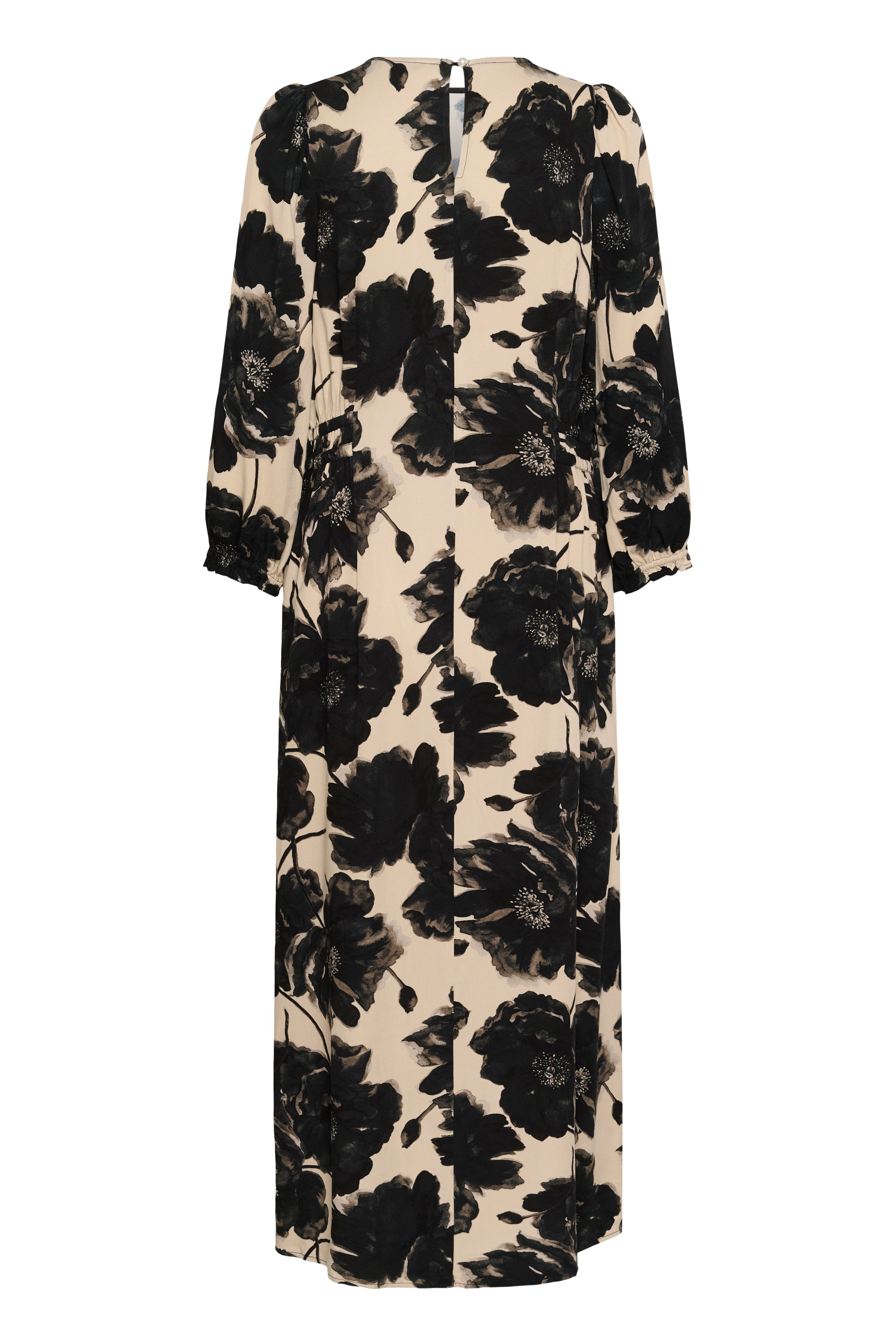 Rachel  kjóll frá Culture - Svartur /Offwhite Flower