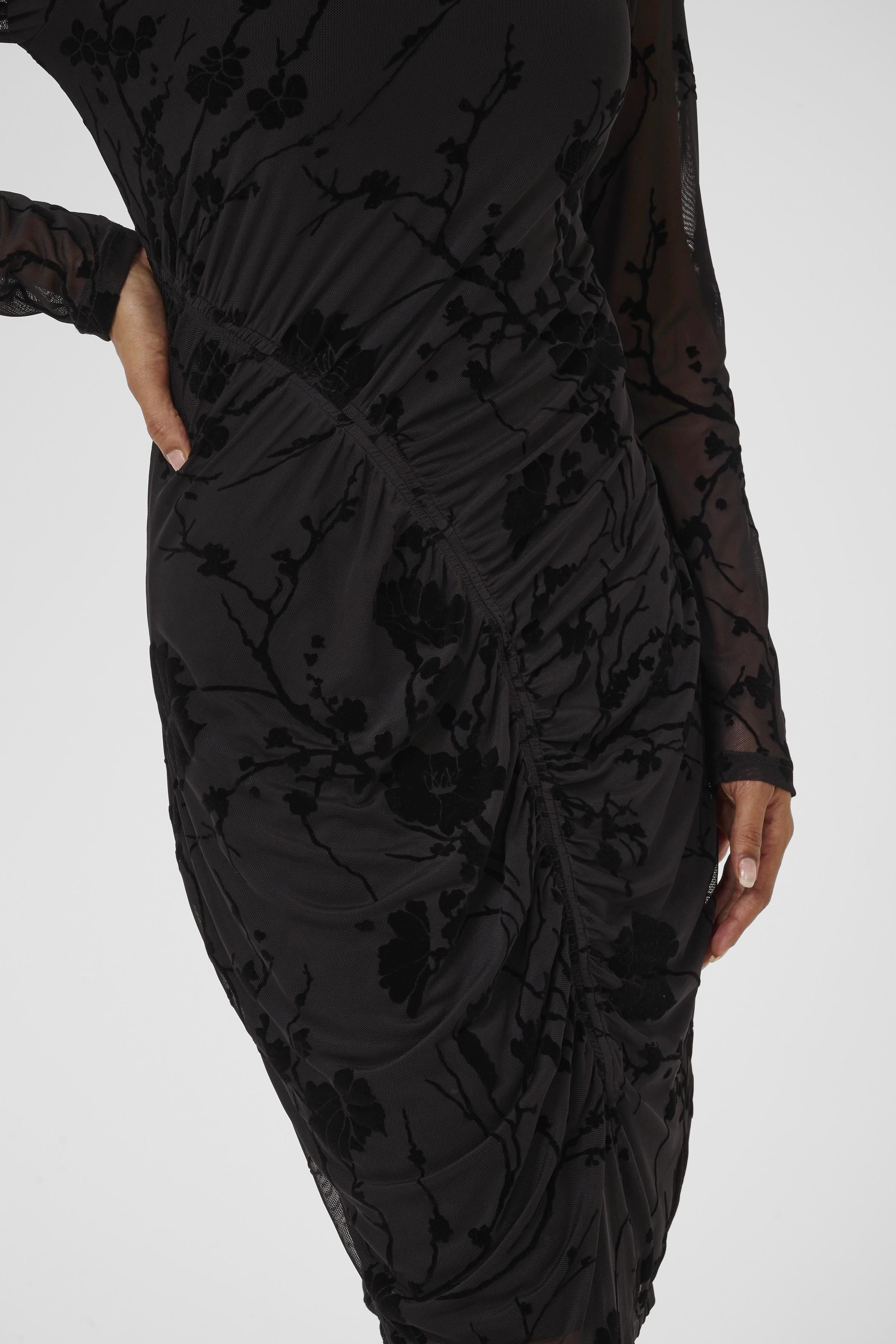 Palida kjóll frá Culture úr mesh efni - Svartur