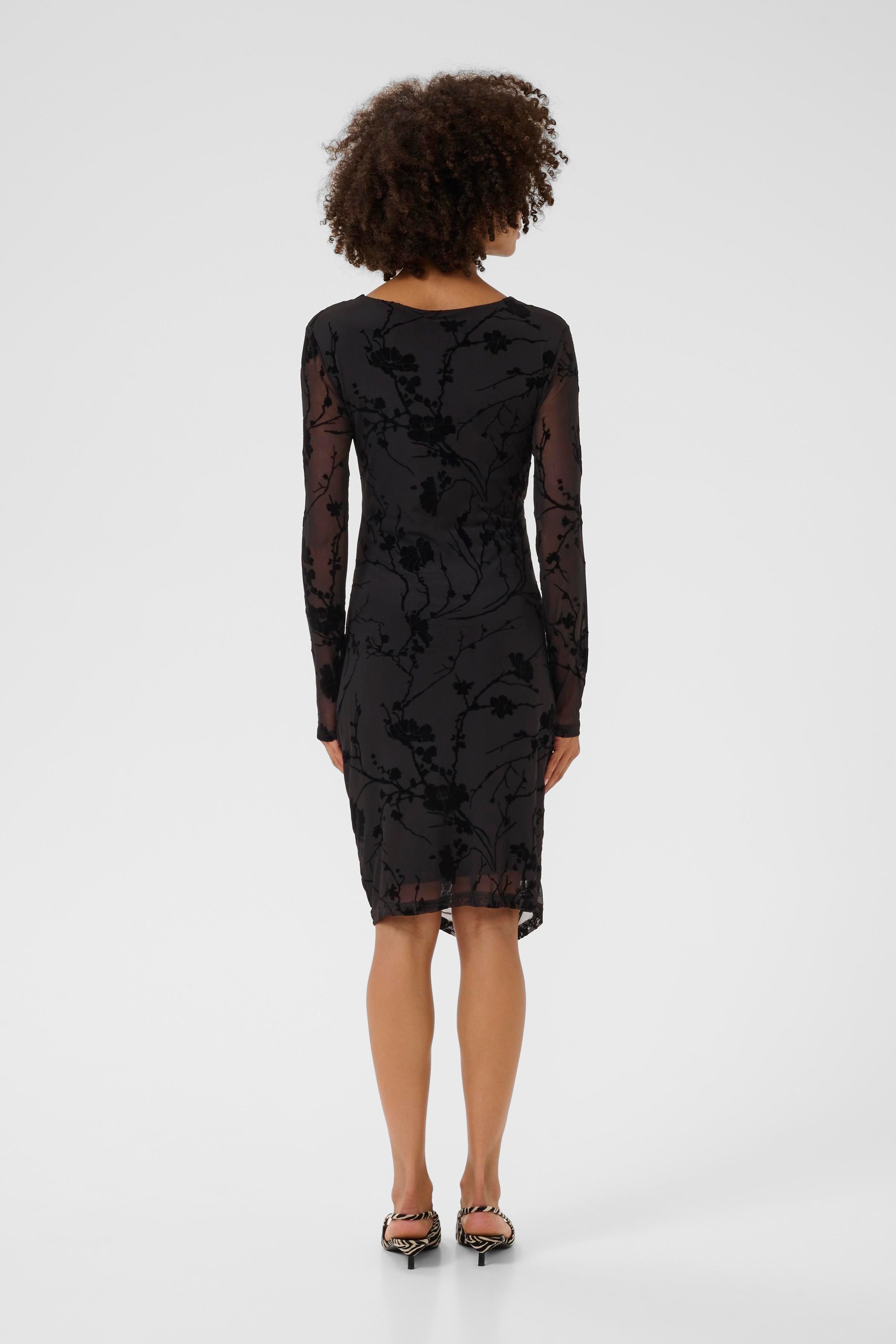 Palida kjóll frá Culture úr mesh efni - Svartur