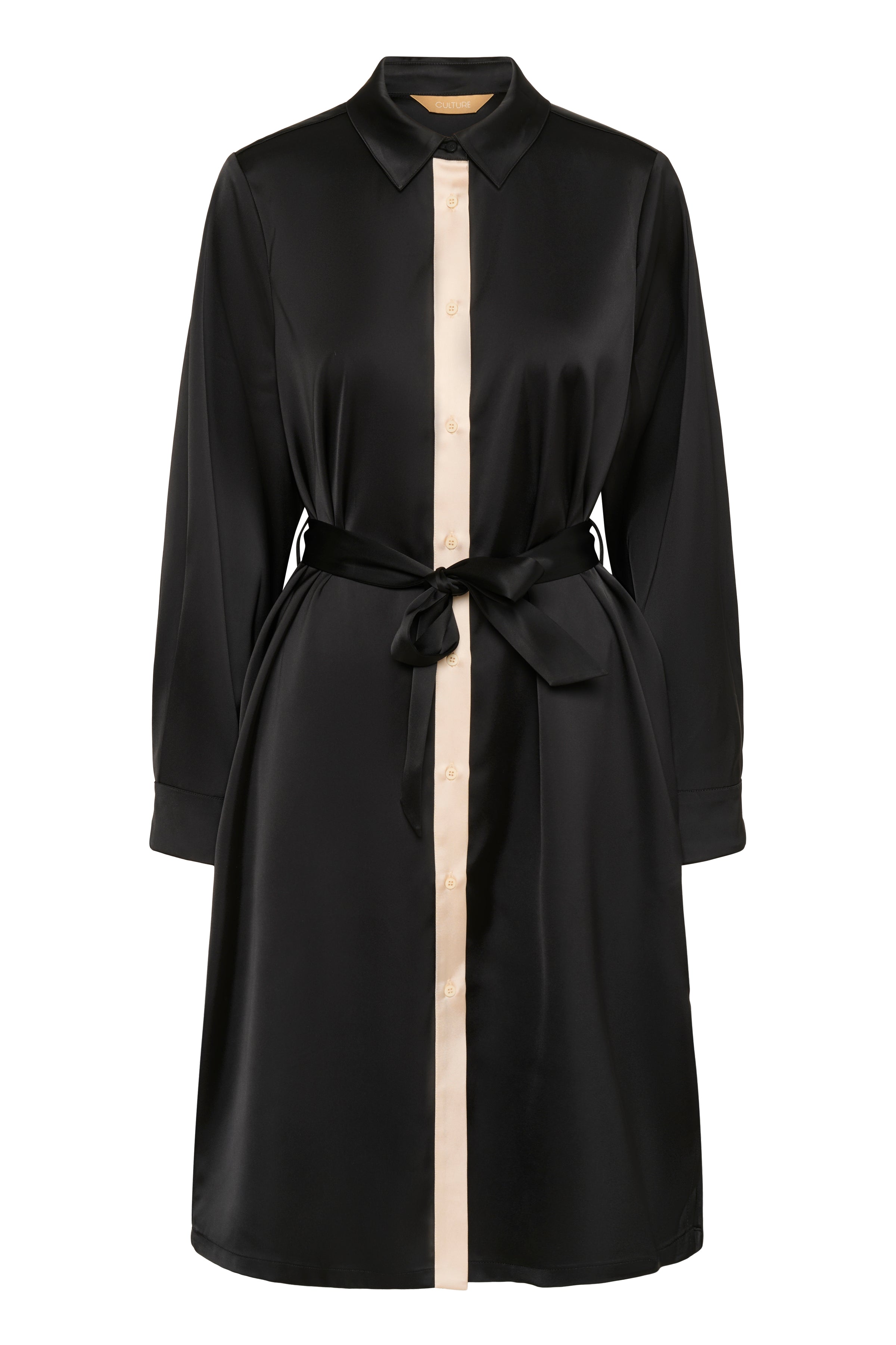 Annabelle skyrtukjóll frá Culture - Svartur