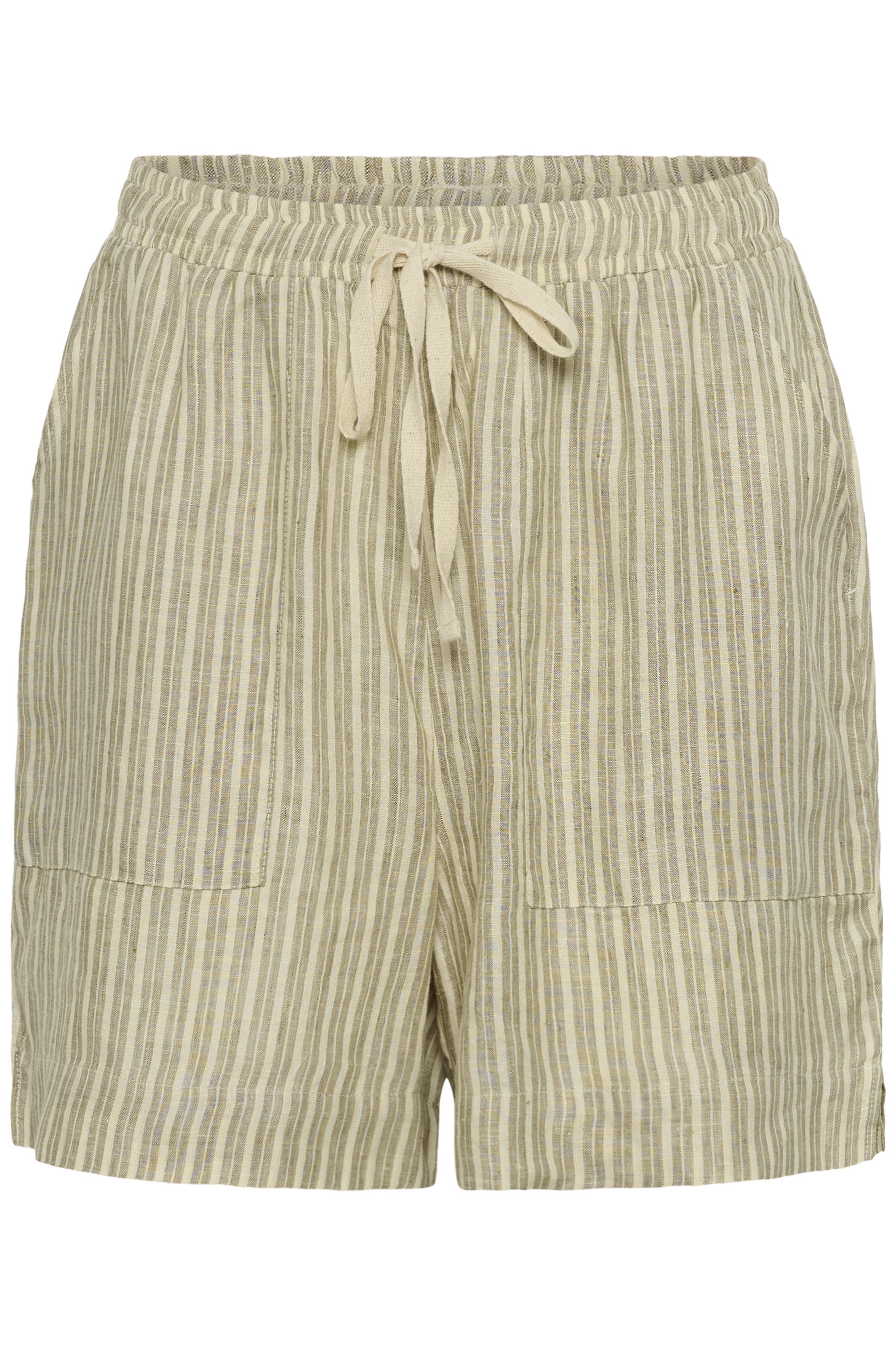 Molly hör stuttbuxur frá Culture - Dusky Green/Whitecap Stripe