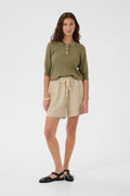 Molly hör stuttbuxur frá Culture - Dusky Green/Whitecap Stripe